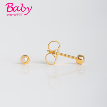 Baby System75 Bisel Perla 2mm Bañado en Oro