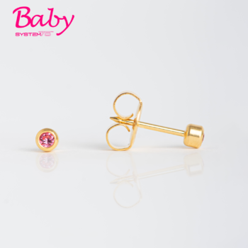 Baby System75 Bisel Rosa 2mm Bañado en Oro