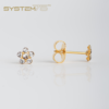 System75 Flor Cristal Bañado en Oro