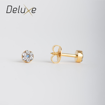 Deluxe Grande Daisy Cristal & Zafira Bañado en Oro